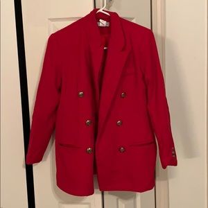 Red blazer jacket